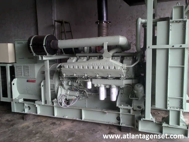 Genset Mitsubishi S 12 A PTAA + Generator Leroy Somer 800 