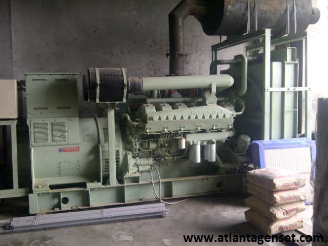 Genset Mitsubishi S 12 A PTAA + Generator Leroy Somer 800 Genset Mitsubishi S 12 A PTAA + Generator Leroy Somer 800