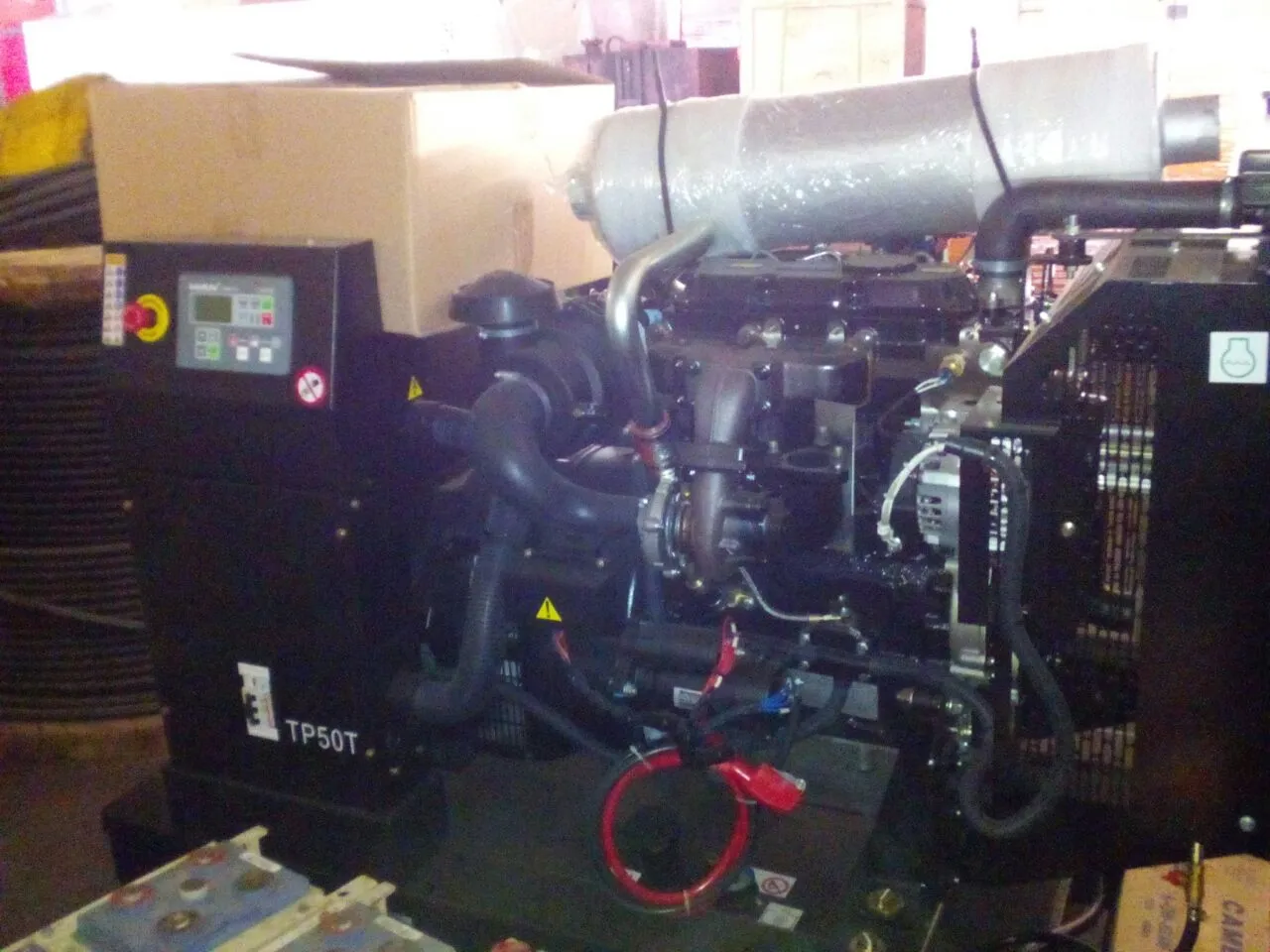 Genset Bekas Perkins Diesel Genset Perkins 1103A - 33TG1 + Stamford  45 Kva Tahun 2015 Open Type 6 genset perkins 1103a  33tg1 stamford 45 kva tahun 2015 open type picture 6a