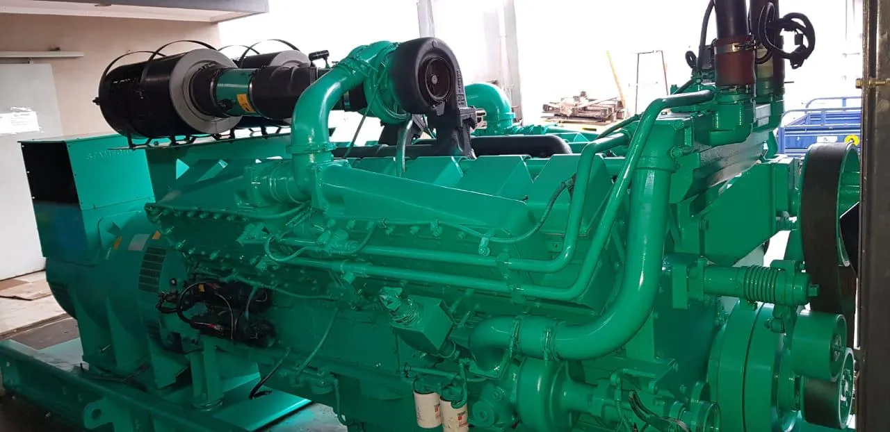 Genset Bekas Cummins Genset Bekas Cummins, KTA-50-G3, 1250 Kva, Open Type genset bekas cummins generator stamford type engine kta 50 g3 1250 kva1